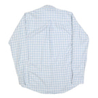 RALPH LAUREN Mens Blue & White Check Shirt L Button-Down Collar Long Sleeve