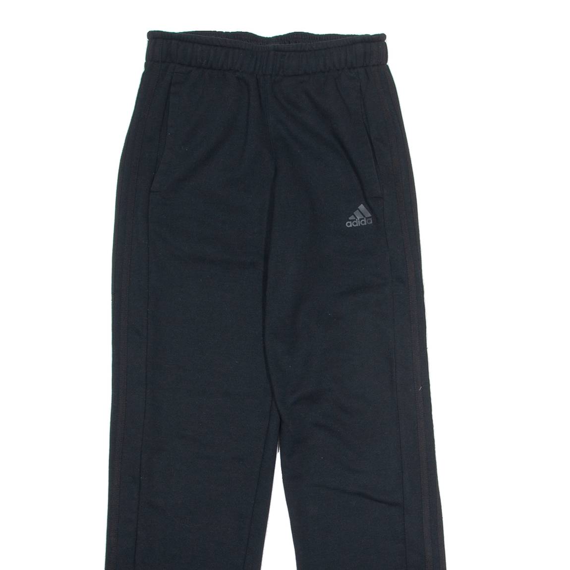ADIDAS Mens Sweatpants Black Straight XS W26 L31