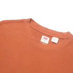 LEVI'S Mens Orange Long Sleeve Crew Neck Cotton Blend T-Shirt S Casual Basics
