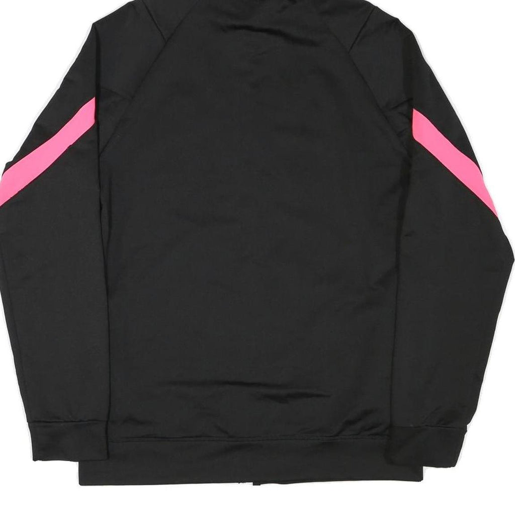 AIR JORDAN Mens Black Pink Zip Hoodie Jacket XL Polyester Blend Sportswear