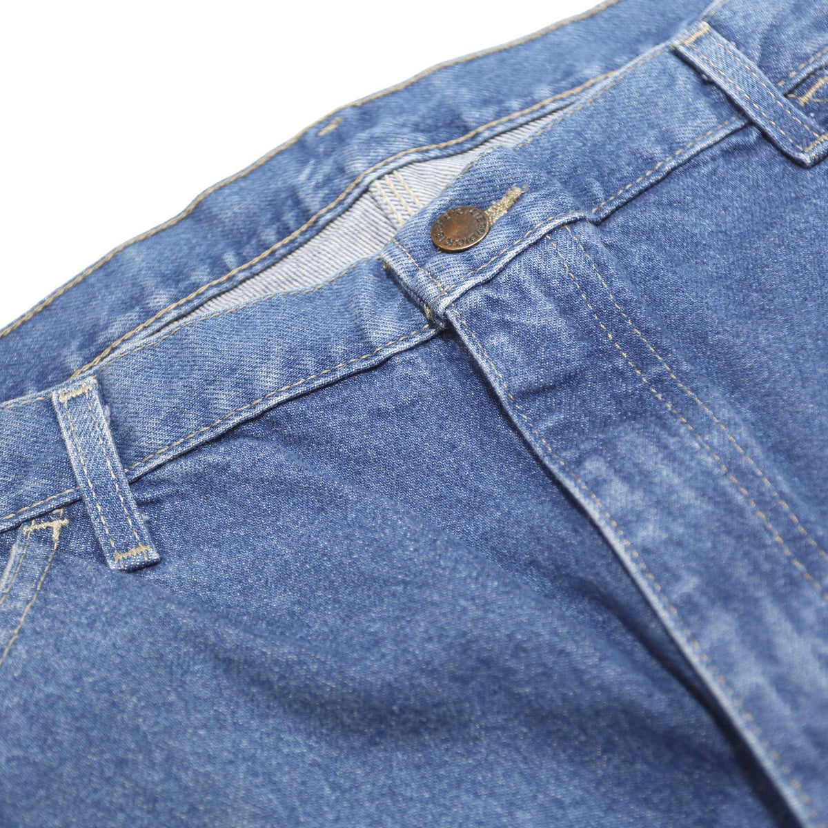 DICKIES Mens Relaxed Blue Denim Straight Leg Cotton Medium Wash Jeans W38 L32