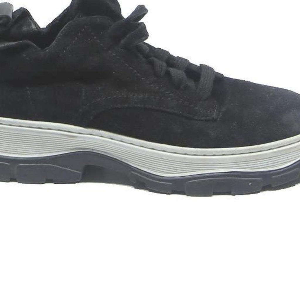 ELLE Womens Lace-Up Suede Black Trainers UK 6 Comfortable Stylish Footwear