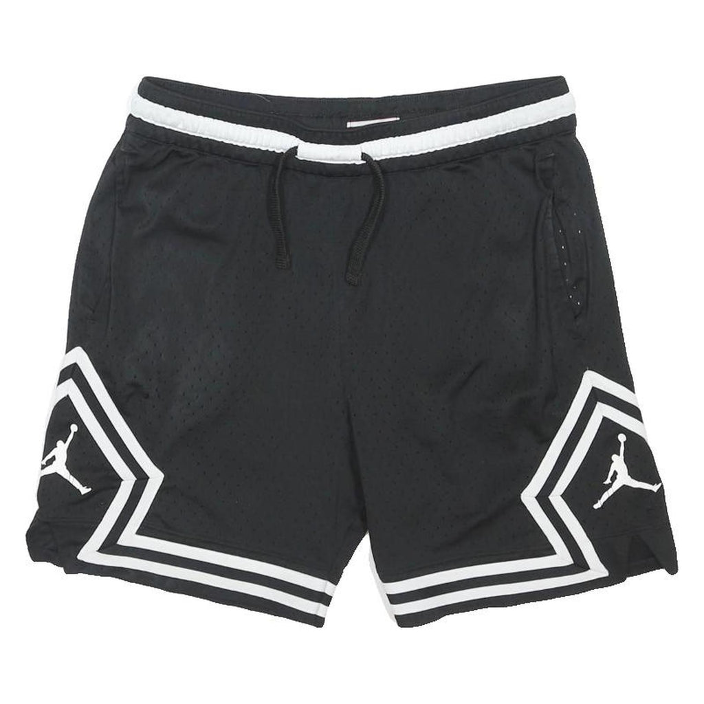 AIR JORDAN Mens Black Casual Shorts M W31 Basketball Style Sportswear