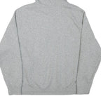 NIKE Mens Grey Sheldon Baseball Pullover Hoodie L Cotton Blend Sportswear