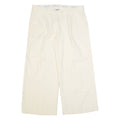 MOSCHINO CHEAP & CHIC Womens Trousers Cream Regular Wide-Leg W36 L27