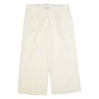 MOSCHINO CHEAP & CHIC Womens Trousers Cream Regular Wide-Leg W36 L27