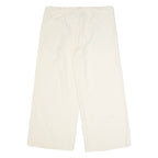 MOSCHINO CHEAP & CHIC Womens Trousers Cream Regular Wide-Leg W36 L27