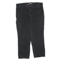 CARHARTT Mens Relaxed Fit Black Cotton Blend Trousers W40 L30 Workwear Zip