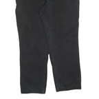 CARHARTT Mens Relaxed Fit Black Cotton Blend Trousers W40 L30 Workwear Zip