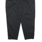 LEE Mens Relaxed Black Cotton Blend Trousers W34 L28 Casual Zip Closure Comfort