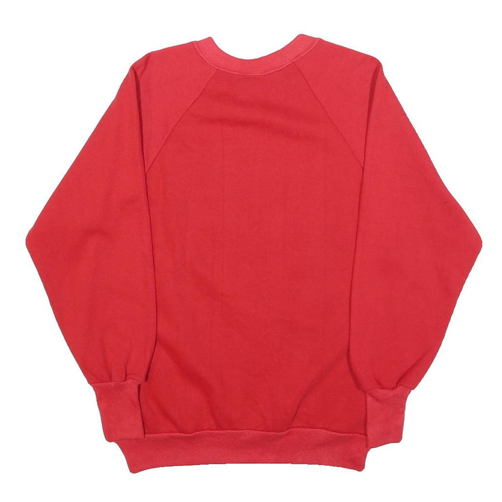 AMERICAS FINEST Womens Red I Am Loved Bear Crew Neck M Cute Cotton Blend