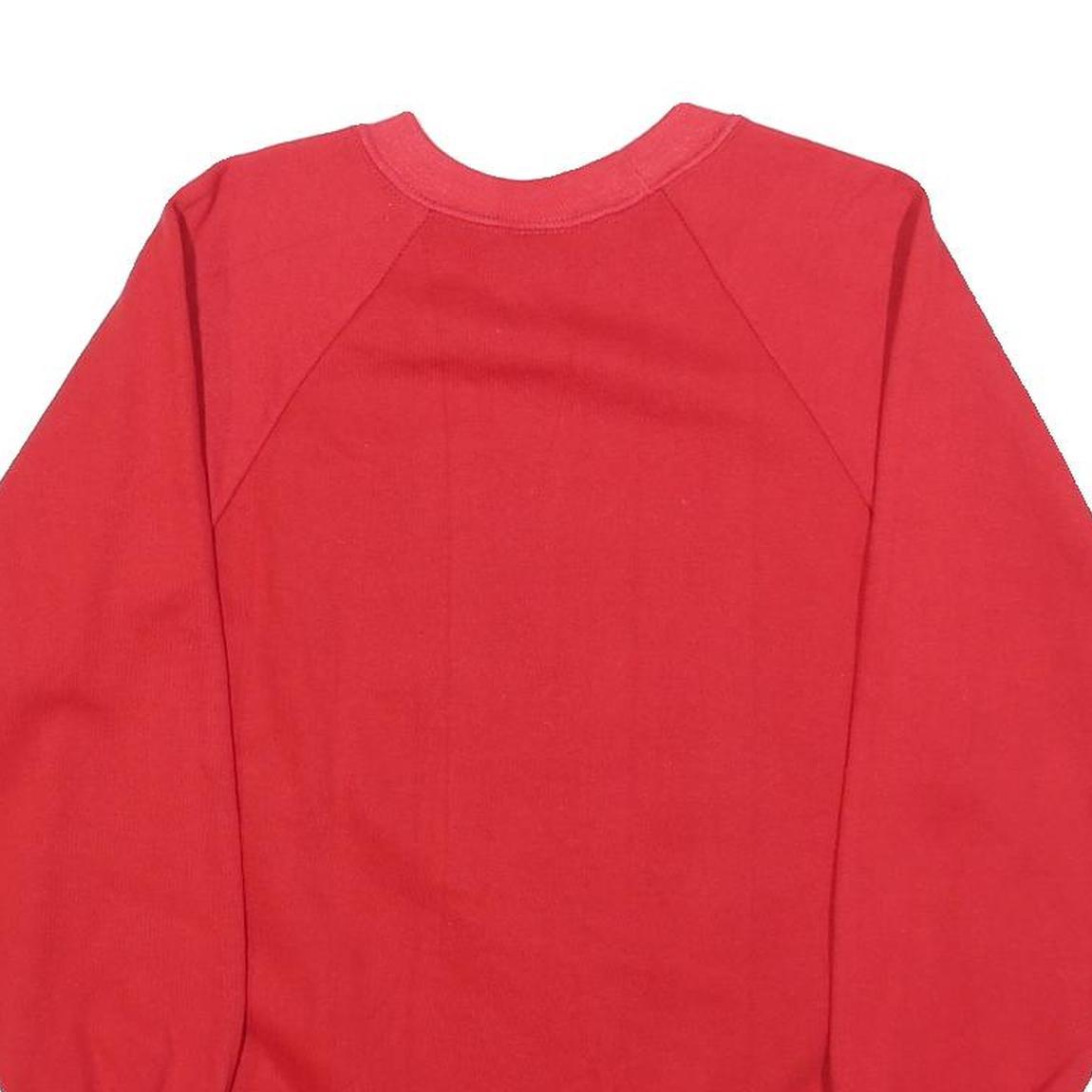 AMERICAS FINEST Womens Red I Am Loved Bear Crew Neck M Cute Cotton Blend