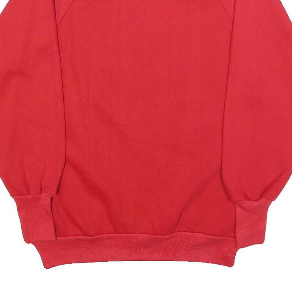 AMERICAS FINEST Womens Red I Am Loved Bear Crew Neck M Cute Cotton Blend