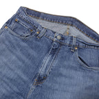 LEVI'S 505 Mens Blue Regular Straight Denim W36 L32 Classic Cotton Blend Zip