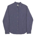 CALVIN KLEIN JEANS Womens Blue Striped Shirt S Cotton Blend Casual Button Up