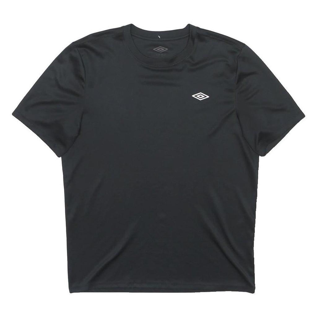 UMBRO Mens Black Polyester T-Shirt M Short Sleeve Crew Neck Sportswear