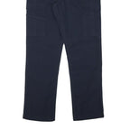 CARHARTT Mens Navy Blue Relaxed Cargo Trousers W33 L32 Workwear Cotton Blend