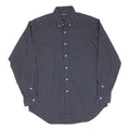 RALPH LAUREN Mens Blue Check Shirt M Button Down Cotton Blend Classic Fit Long