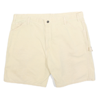 DICKIES Womens Shorts Beige Casual Cotton Blend XL W40 Workwear Relaxed Fit