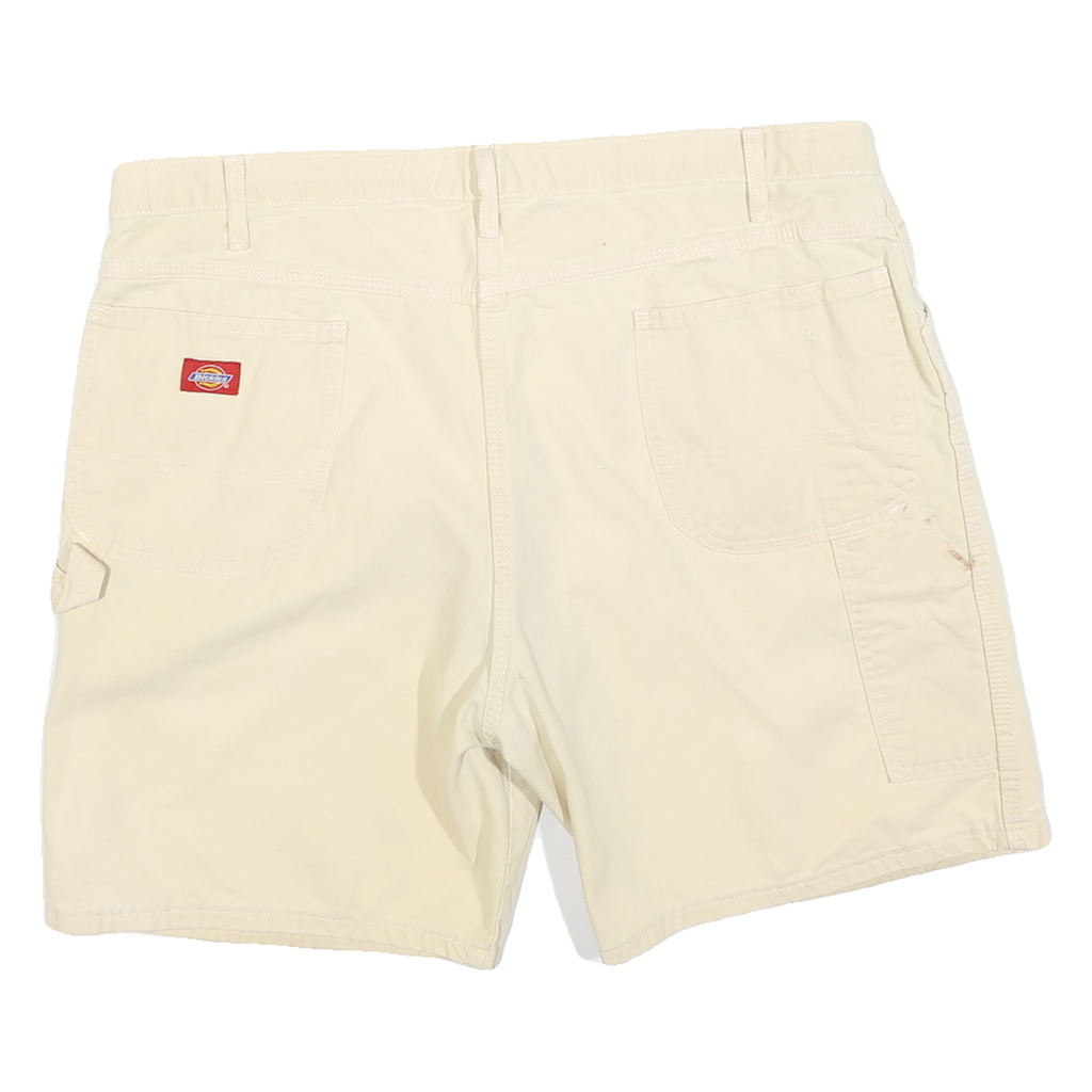 DICKIES Womens Shorts Beige Casual Cotton Blend XL W40 Workwear Relaxed Fit