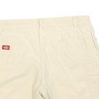 DICKIES Womens Shorts Beige Casual Cotton Blend XL W40 Workwear Relaxed Fit