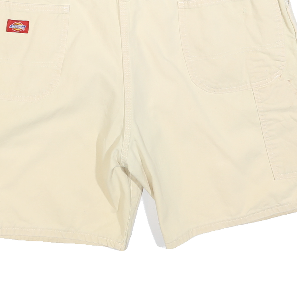 DICKIES Womens Shorts Beige Casual Cotton Blend XL W40 Workwear Relaxed Fit