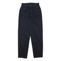 JOOP Womens Cotton Blend Navy Relaxed Straight Trousers W25 L29 Stylish Zip