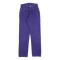 CIMARRON Womens Jeans Purple Regular Straight Denim W25 L28 Button Closure