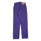 CIMARRON Womens Jeans Purple Regular Straight Denim W25 L28 Button Closure