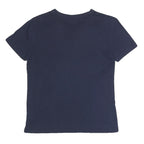 LACOSTE Mens Navy Blue Cotton Blend V-Neck T-Shirt XS Classic Fit Casual
