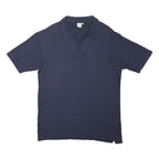COTTON TRADERS Mens Blue Short Sleeve Plain Polo Shirt XL Casual Summer Wear