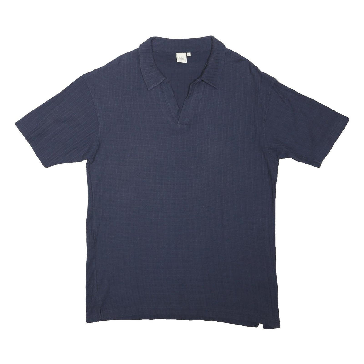 COTTON TRADERS Mens Blue Short Sleeve Plain Polo Shirt XL Casual Summer Wear
