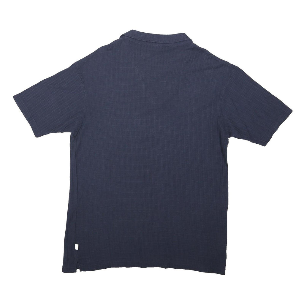 COTTON TRADERS Mens Blue Short Sleeve Plain Polo Shirt XL Casual Summer Wear