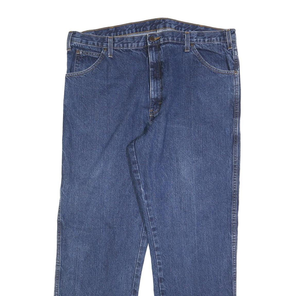 DICKIES Mens Jeans Blue Regular Straight Denim Medium W40 L32 Classic Cotton