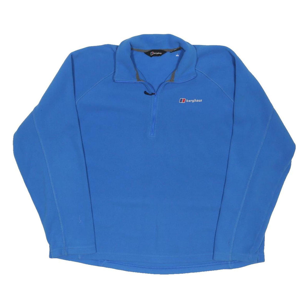 BERGHAUS Mens Blue Patterned Jumper Pullover 2XL Outdoor Activewear Fleece