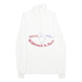 LOFFLER Mens White Skiplausch St Moritz Patterned Pullover Cotton XS Jumper
