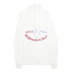 LOFFLER Mens White Skiplausch St Moritz Patterned Pullover Cotton XS Jumper