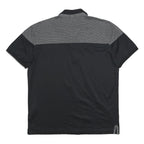 BOSS HUGO BOSS Mens Black Grey Colourblock Short Sleeve Polo Shirt L Cotton