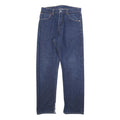 LEVI'S 522 02 Mens Jeans Blue Regular Straight Denim Medium W34 L34 Zip Closure