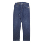 LEVI'S 522 02 Mens Jeans Blue Regular Straight Denim Medium W34 L34 Zip Closure