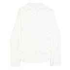 ARMANI COLLEZIONI Womens White Cotton Blend Shirt S Elegant Classic Blouse
