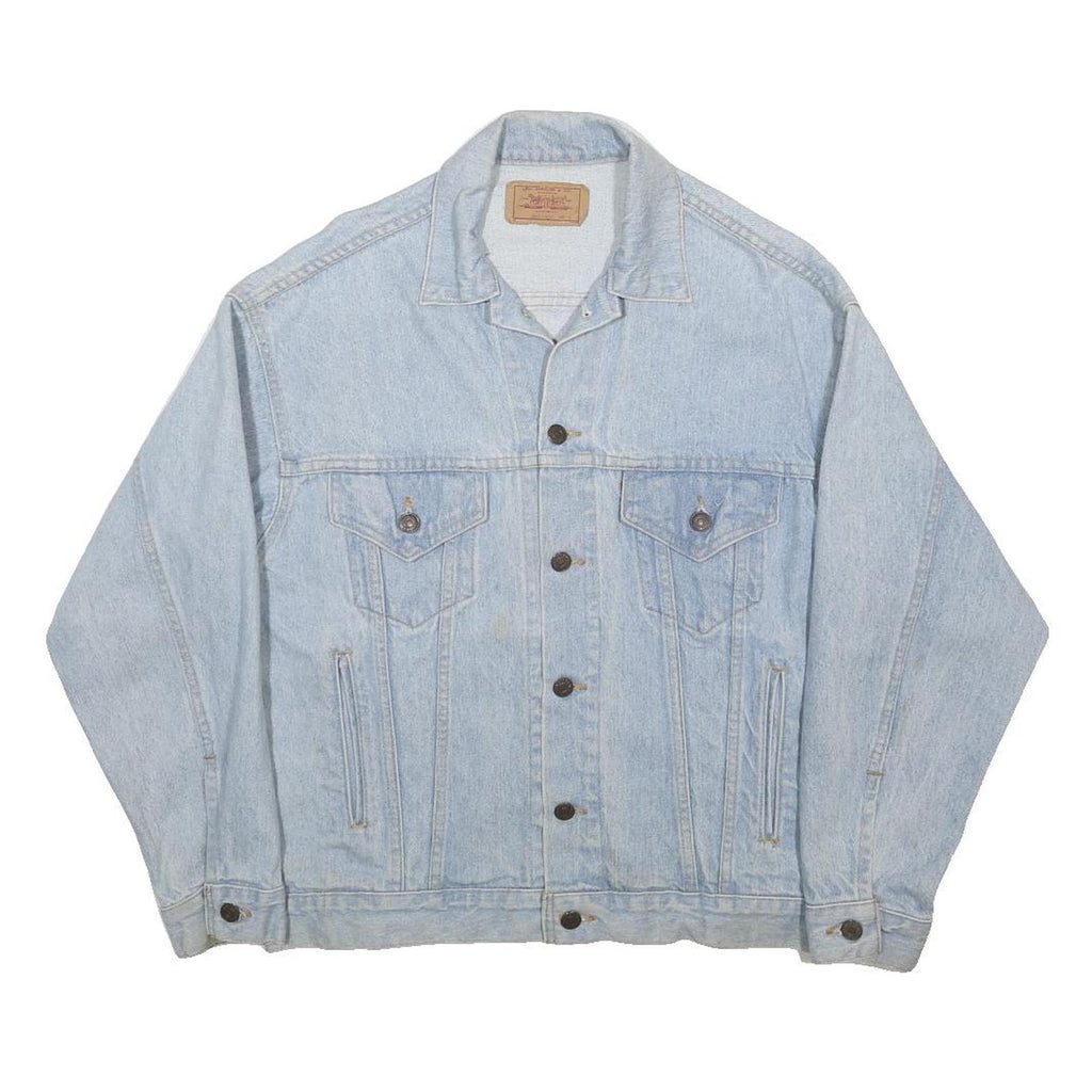LEVI'S Mens Blue Denim Button Jacket M Cotton Classic Casual Outerwear