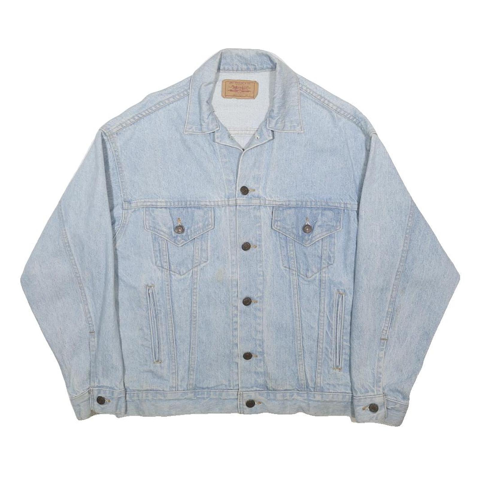 LEVI'S Mens Blue Denim Button Jacket M Cotton Classic Casual Outerwear