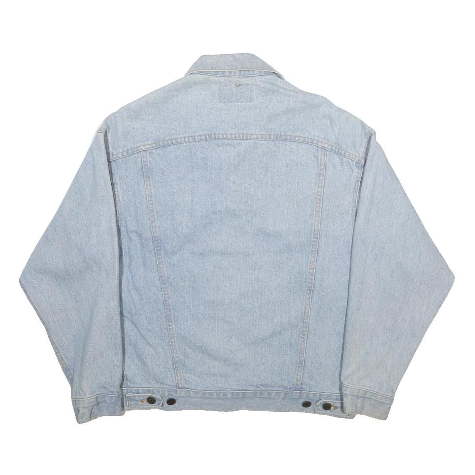 LEVI'S Mens Blue Denim Button Jacket M Cotton Classic Casual Outerwear