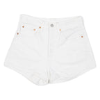 LEVI'S BIG E Womens Denim Shorts White XS W26