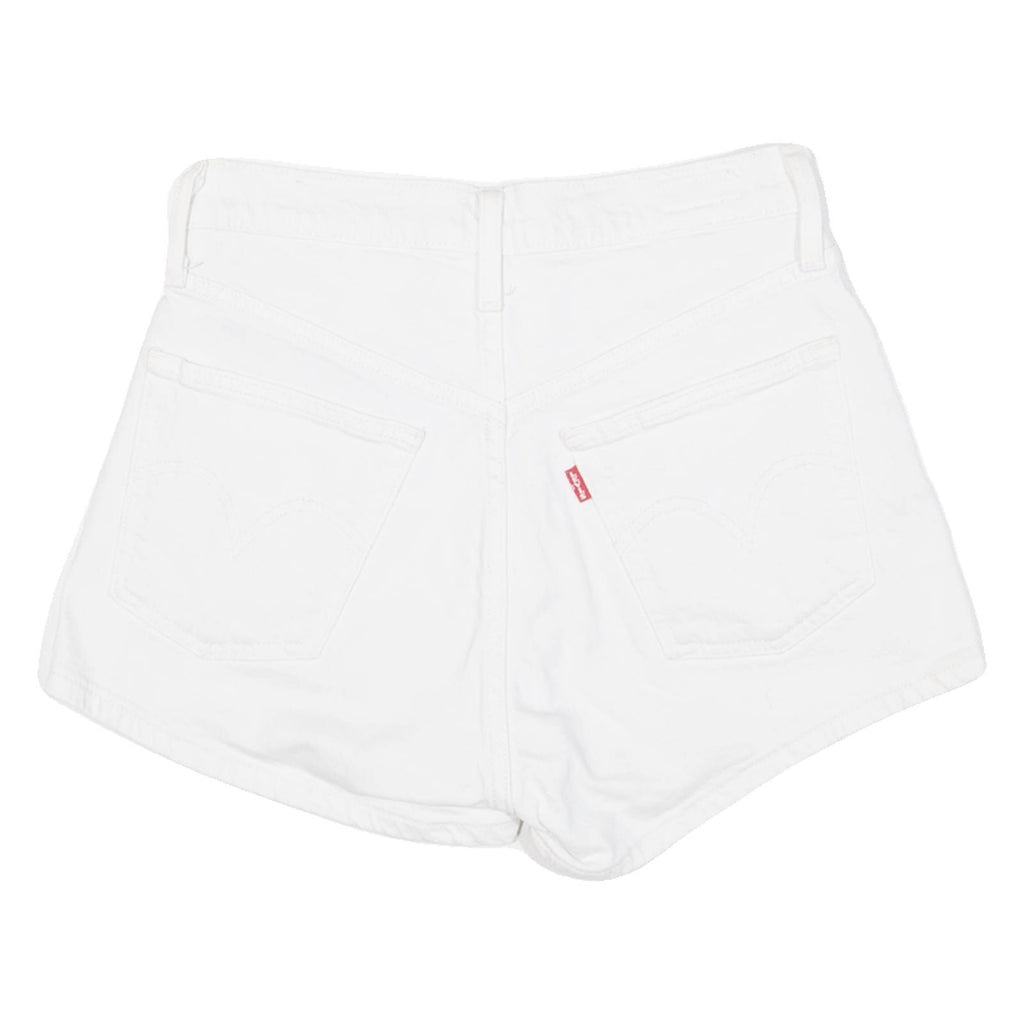 LEVI'S BIG E Womens Denim Shorts White XS W26
