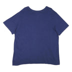 NIKE Mens Blue Graphic T-Shirt 2XL Short Sleeve Crew Neck Sports Casual