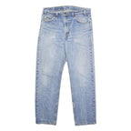 LEVI'S 505 Mens Jeans Blue Regular Straight Denim Medium W34 L30 Classic Casual