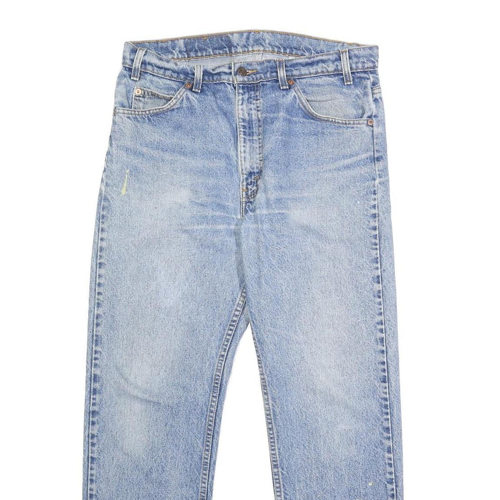 LEVI'S 505 Mens Jeans Blue Regular Straight Denim Medium W34 L30 Classic Casual