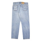LEVI'S 505 Mens Jeans Blue Regular Straight Denim Medium W34 L30 Classic Casual